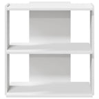 vidaXL Bücherregal 3 Böden Weiß 60x30x60 cm Holzwerkstoff