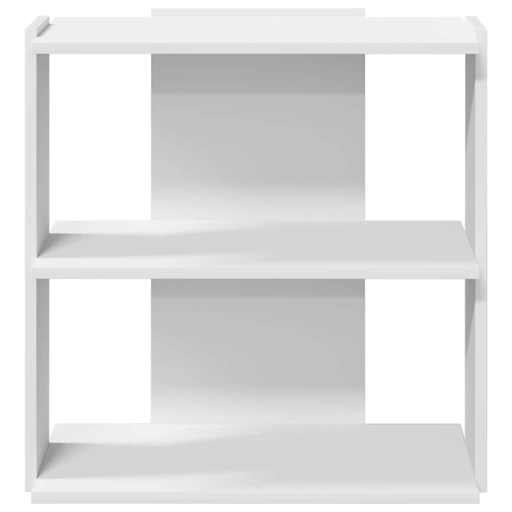 vidaXL Bücherregal 3 Böden Weiß 60x30x60 cm Holzwerkstoff