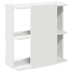 vidaXL Bücherregal 3 Böden Weiß 60x30x60 cm Holzwerkstoff