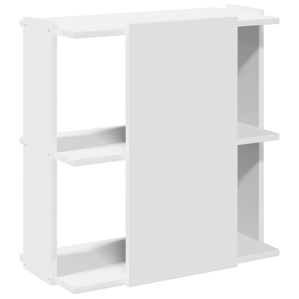 vidaXL Bücherregal 3 Böden Weiß 60x30x60 cm Holzwerkstoff