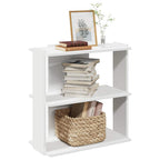 vidaXL Bücherregal 3 Böden Weiß 60x30x60 cm Holzwerkstoff