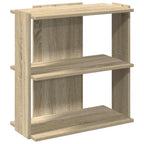 vidaXL Bücherregal 3 Böden Sonoma-Eiche 60x30x60 cm Holzwerkstoff