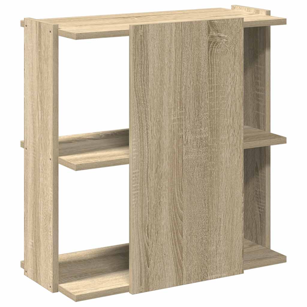 vidaXL Bücherregal 3 Böden Sonoma-Eiche 60x30x60 cm Holzwerkstoff