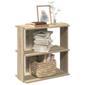 vidaXL Bücherregal 3 Böden Sonoma-Eiche 60x30x60 cm Holzwerkstoff
