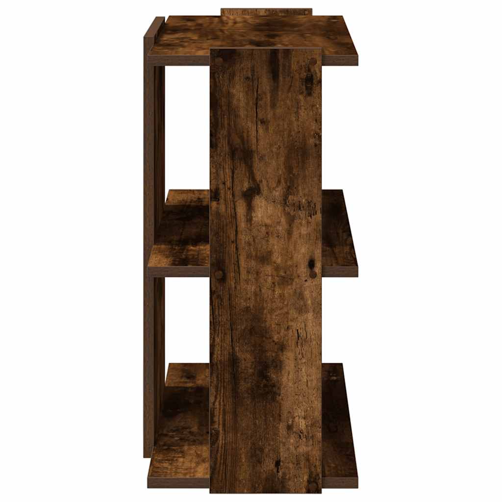 vidaXL Bücherregal 3 Böden Räuchereiche 60x30x60 cm Holzwerkstoff