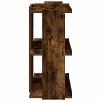 vidaXL Bücherregal 3 Böden Räuchereiche 60x30x60 cm Holzwerkstoff