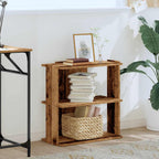 vidaXL Bücherregal 3 Böden Altholz-Optik 60x30x60 cm Holzwerkstoff