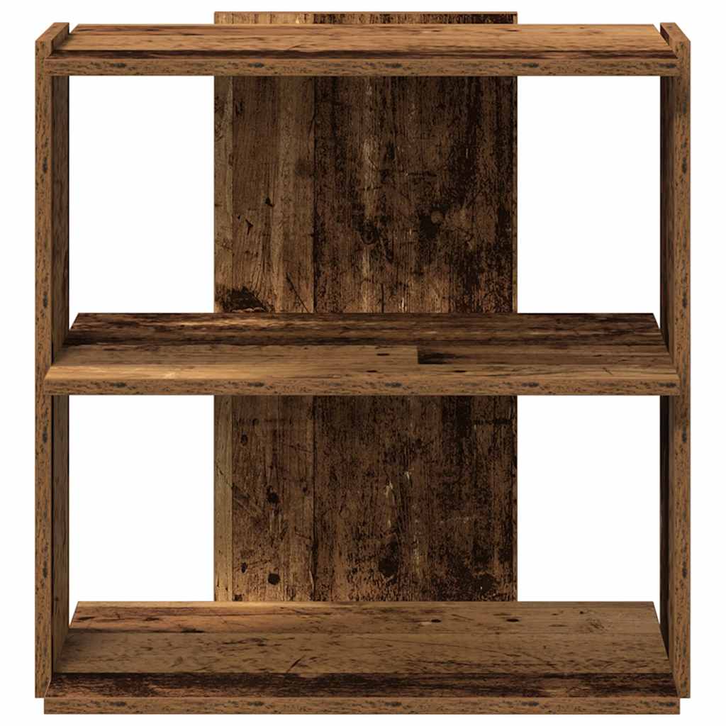 vidaXL Bücherregal 3 Böden Altholz-Optik 60x30x60 cm Holzwerkstoff