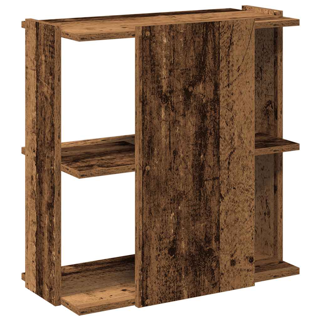 vidaXL Bücherregal 3 Böden Altholz-Optik 60x30x60 cm Holzwerkstoff