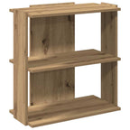 vidaXL Bücherregal 3 Böden Artisan-Eiche 60x30x60 cm Holzwerkstoff