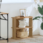 vidaXL Bücherregal 3 Böden Artisan-Eiche 60x30x60 cm Holzwerkstoff