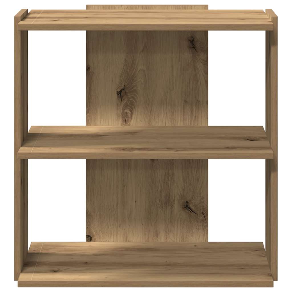 vidaXL Bücherregal 3 Böden Artisan-Eiche 60x30x60 cm Holzwerkstoff