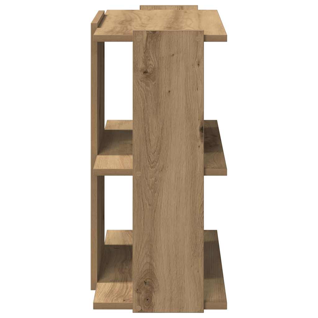 vidaXL Bücherregal 3 Böden Artisan-Eiche 60x30x60 cm Holzwerkstoff