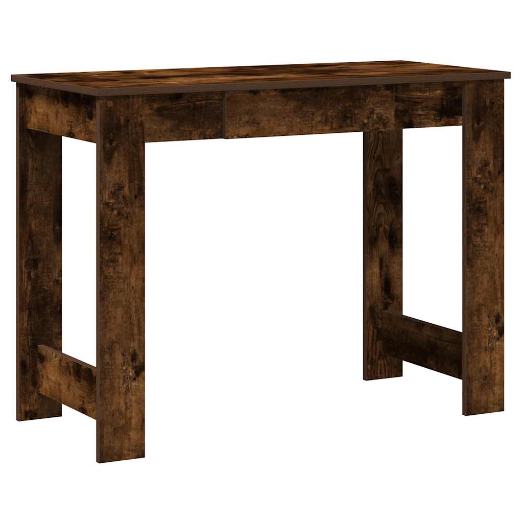 vidaXL Schreibtisch Räuchereiche 100x45x75 cm Holzwerkstoff