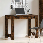 vidaXL Schreibtisch Räuchereiche 100x45x75 cm Holzwerkstoff