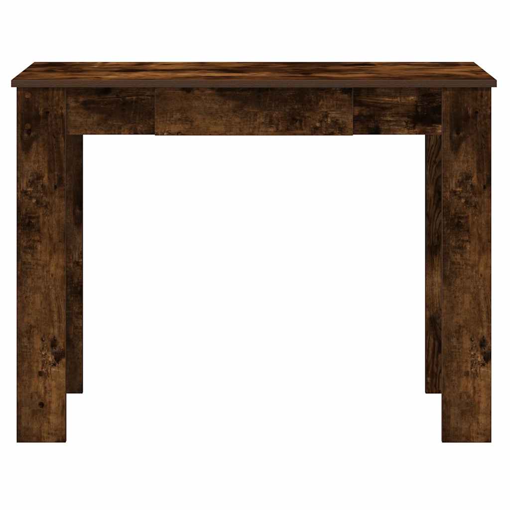 vidaXL Schreibtisch Räuchereiche 100x45x75 cm Holzwerkstoff
