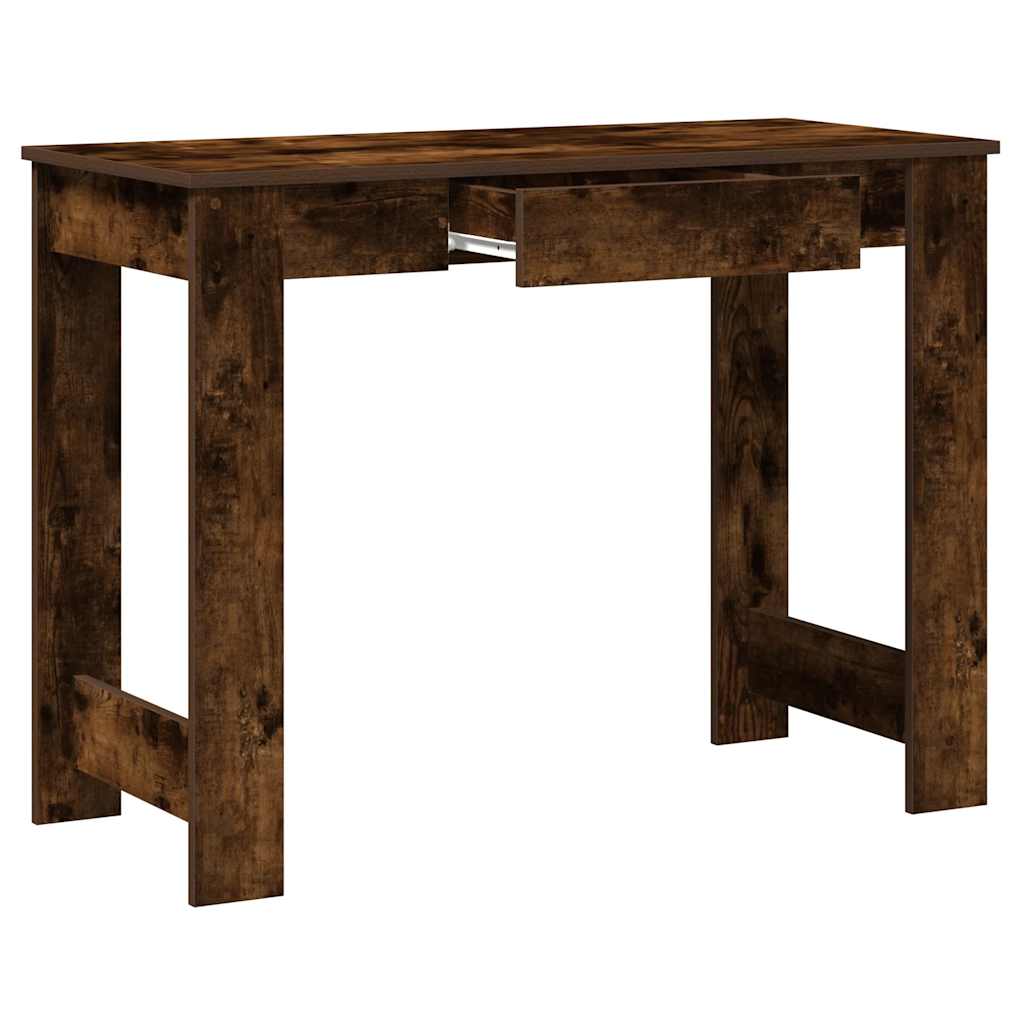 vidaXL Schreibtisch Räuchereiche 100x45x75 cm Holzwerkstoff