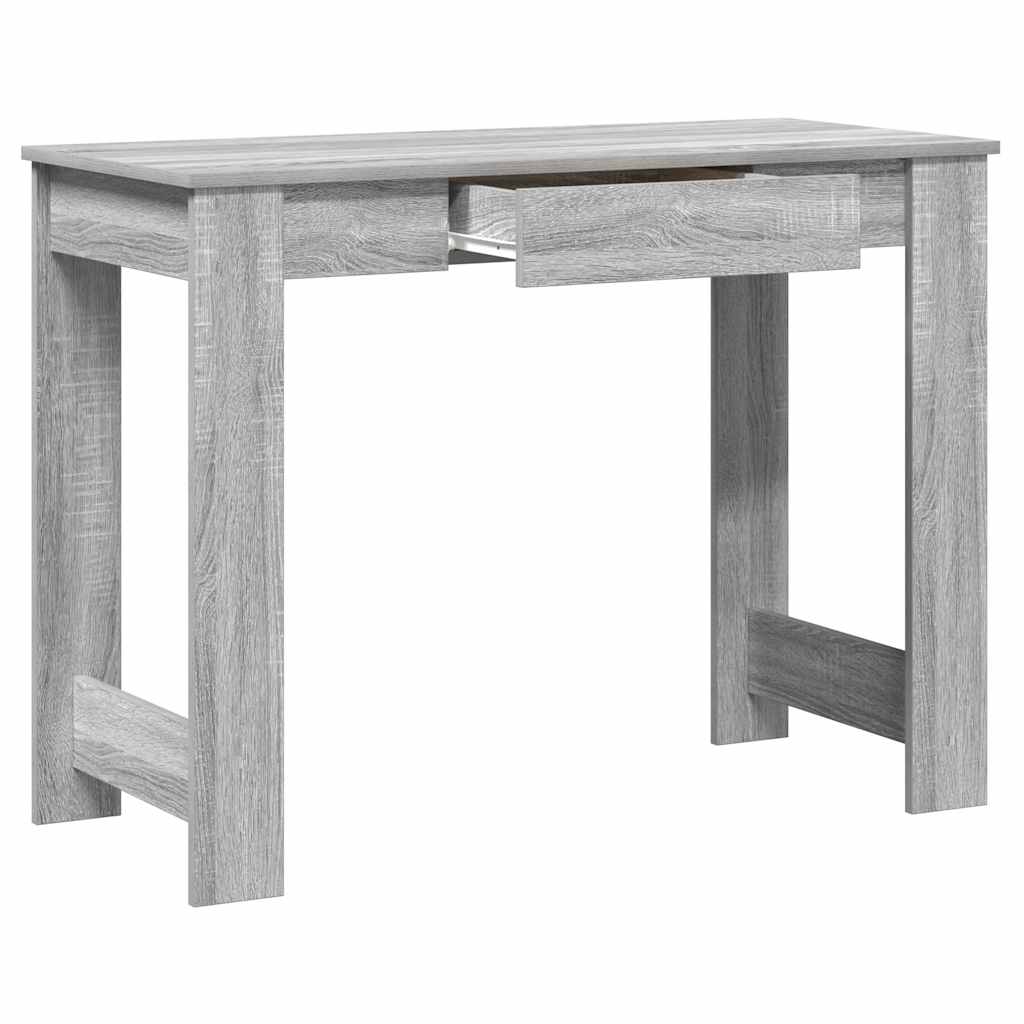 vidaXL Schreibtisch Grau Sonoma 100x45x75 cm Holzwerkstoff