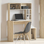vidaXL Schreibtisch mit Regal Sonoma-Eiche 100x45x140 cm Holzwerkstoff
