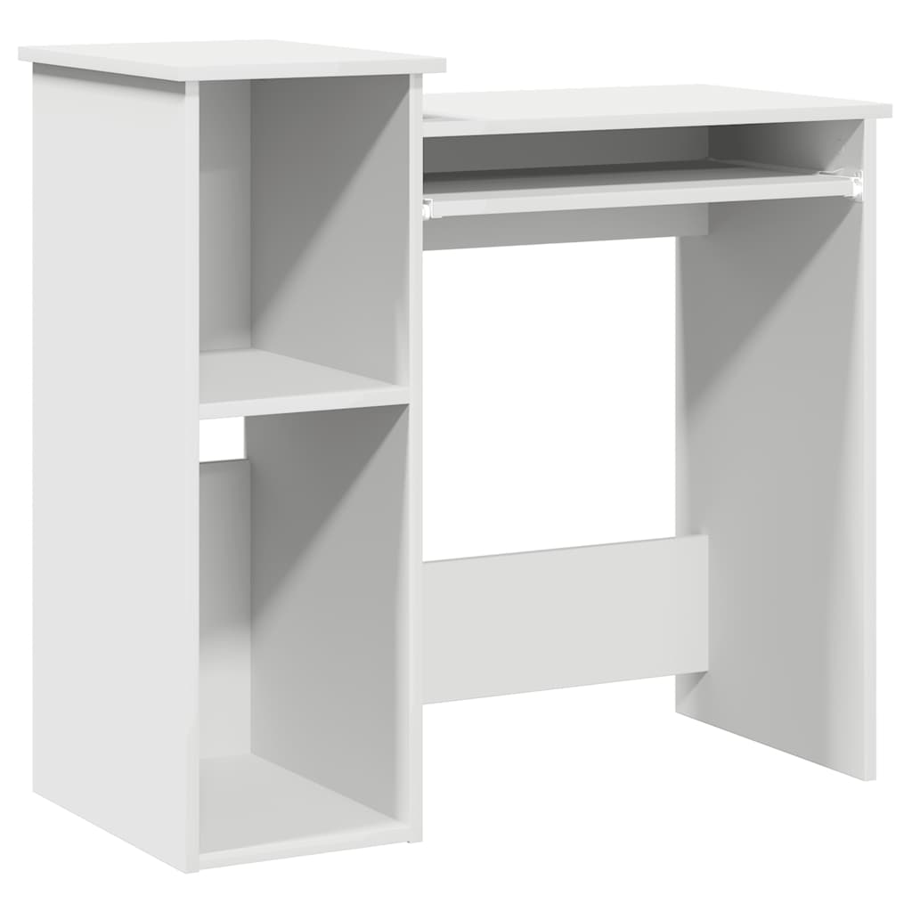 vidaXL Schreibtisch mit Regalen Weiß 84x40x78 cm Holzwerkstoff