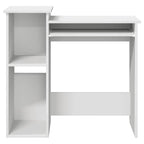 vidaXL Schreibtisch mit Regalen Weiß 84x40x78 cm Holzwerkstoff