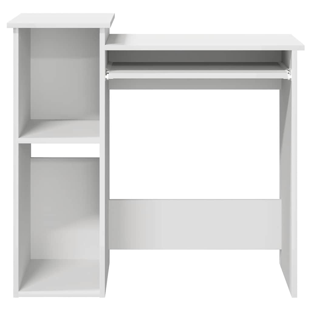 vidaXL Schreibtisch mit Regalen Weiß 84x40x78 cm Holzwerkstoff