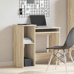 vidaXL Schreibtisch mit Regalen Sonoma-Eiche 84x40x78 cm Holzwerkstoff