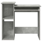 vidaXL Schreibtisch mit Regalen Betongrau 84x40x78 cm Holzwerkstoff