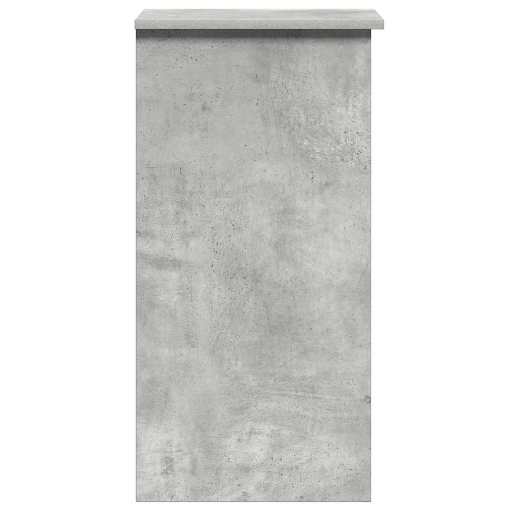 vidaXL Schreibtisch mit Regalen Betongrau 84x40x78 cm Holzwerkstoff
