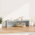 vidaXL Küchenregal Stapelbar Betongrau 50x15x16 cm Holzwerkstoff
