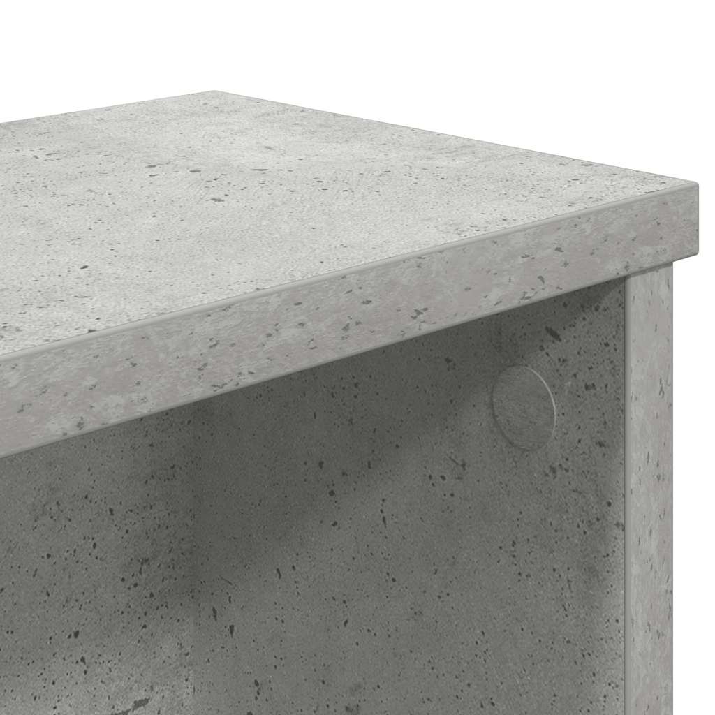 vidaXL Küchenregal Stapelbar Betongrau 50x15x16 cm Holzwerkstoff