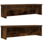 vidaXL Küchenregale Stapelbar 2 Stk. Räuchereiche 50x15x16 cm