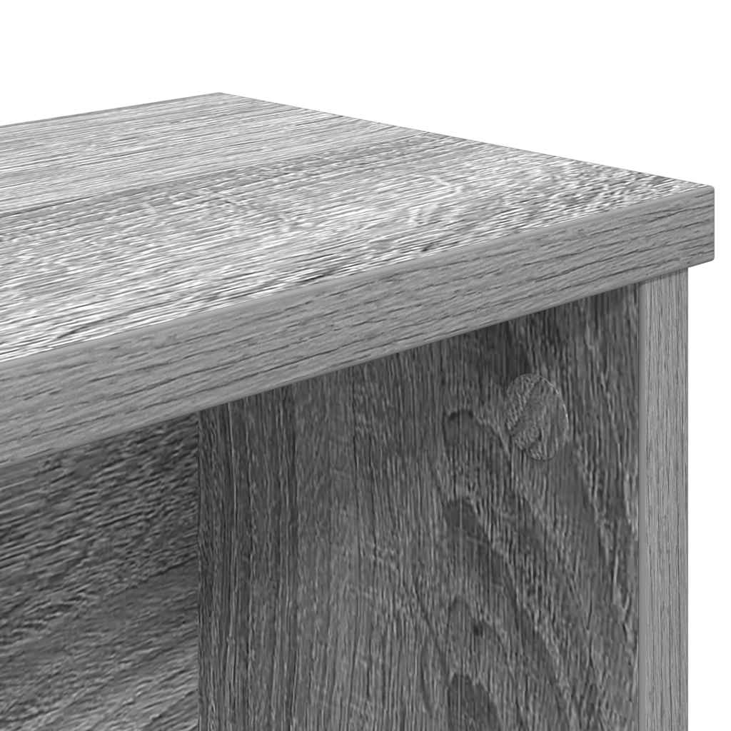 vidaXL Küchenregal Stapelbar Grau Sonoma 50x15x16 cm Holzwerkstoff