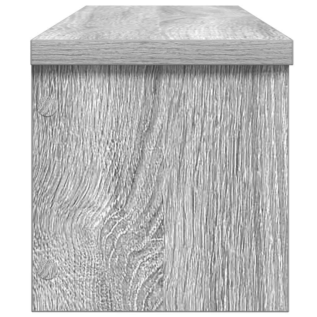 vidaXL Küchenregale Stapelbar 2 Stk. Grau Sonoma 50x15x16 cm