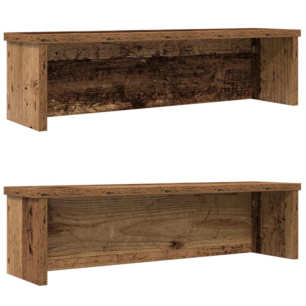 vidaXL Küchenregale Stapelbar 2 Stk. Altholz-Optik 50x15x16 cm