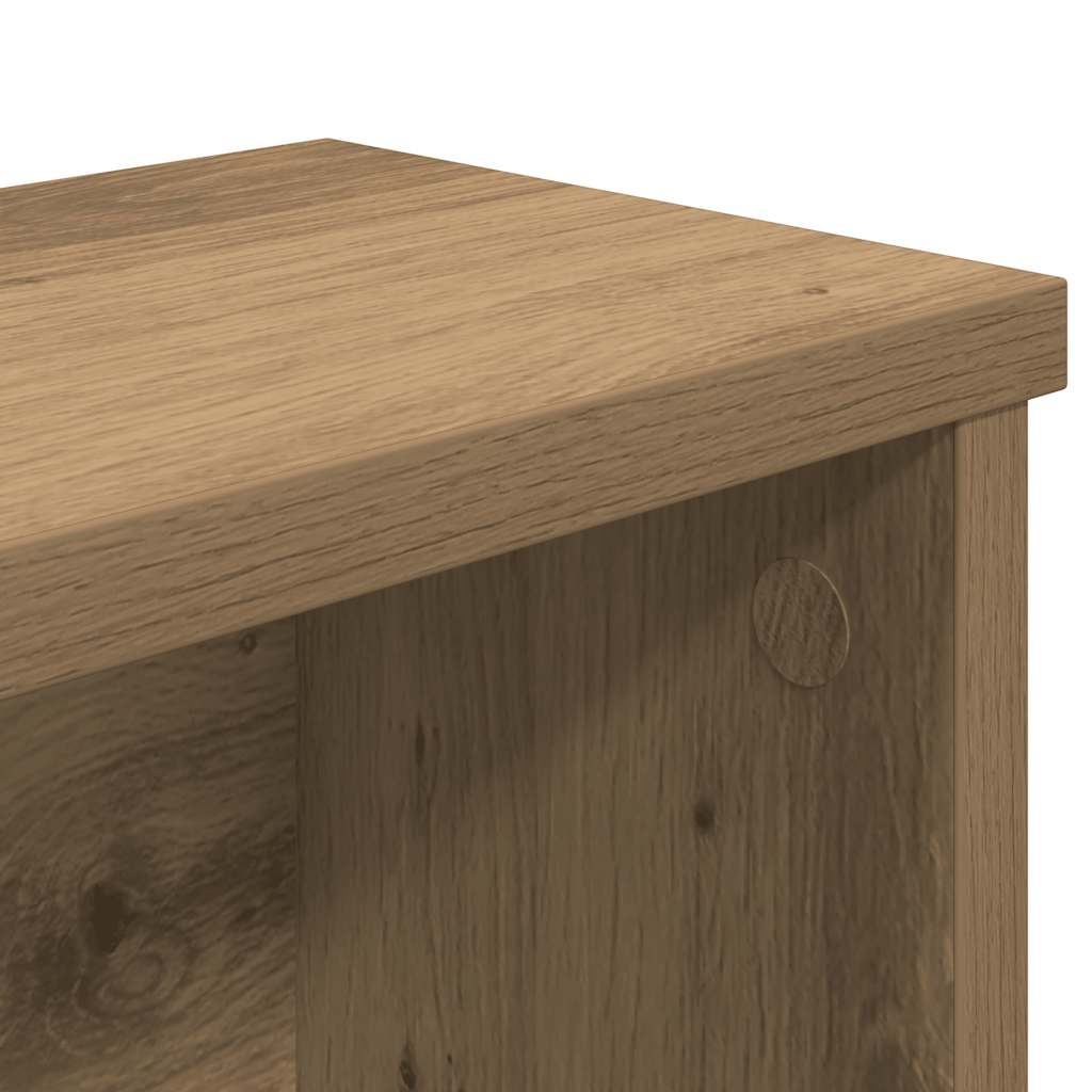 vidaXL Küchenregal Stapelbar Artisan-Eiche 50x15x16 cm Holzwerkstoff