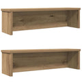 vidaXL Küchenregale Stapelbar 2 Stk. Artisan-Eiche 50x15x16 cm