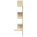 vidaXL Wand-Eckregal Sonoma-Eiche 32x32x127,5 cm Holzwerkstoff