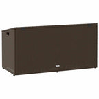 vidaXL Garten-Auflagenbox Braun 110x50x58 cm Poly Rattan