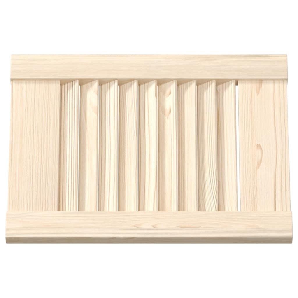 vidaXL Schranktüren Lamellen-Design 2 Stk. 39,5x29,5cm Massivholz