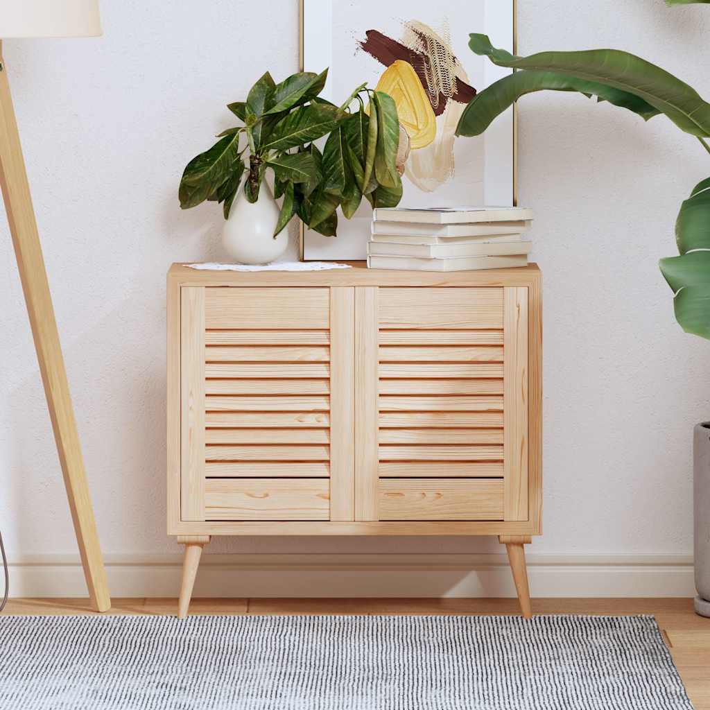 vidaXL Schranktüren Lamellen-Design 2 Stk. 39,5x29,5cm Massivholz