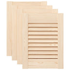 vidaXL Schranktüren Lamellen-Design 4 Stk. 39,5x29,5cm Massivholz