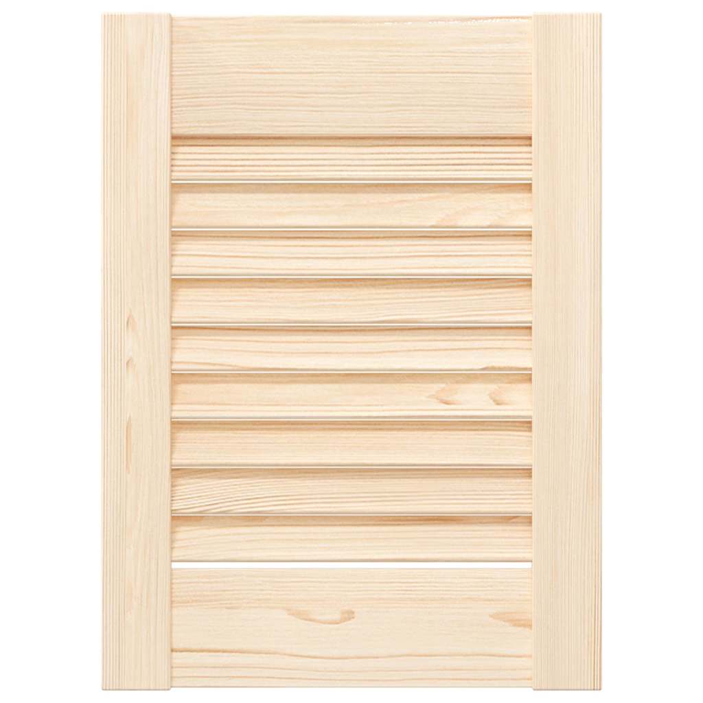 vidaXL Schranktüren Lamellen-Design 4 Stk. 39,5x29,5cm Massivholz