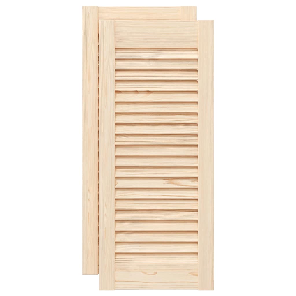 vidaXL Schranktüren Lamellen-Design 2 Stk. 69x29,5cm Massivholz Kiefer
