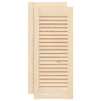 vidaXL Schranktüren Lamellen-Design 2 Stk. 69x29,5cm Massivholz Kiefer