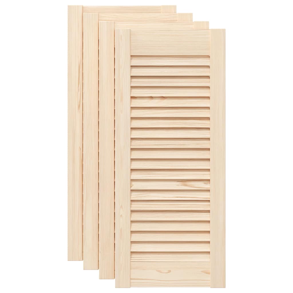 vidaXL Schranktüren Lamellen-Design 4 Stk. 69x29,5cm Massivholz Kiefer