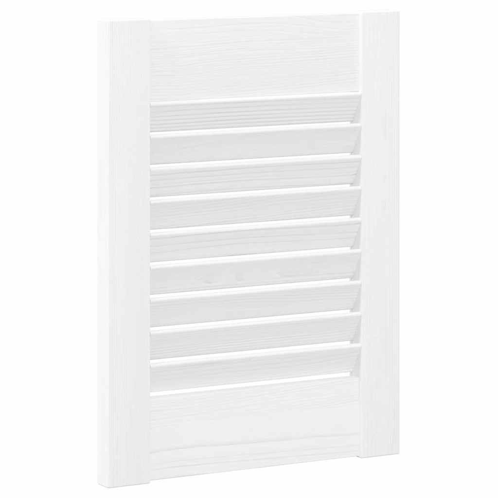 vidaXL Schranktür Lamellen-Design Weiß 39,5x29,5 cm