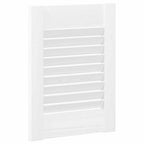 vidaXL Schranktür Lamellen-Design Weiß 39,5x29,5 cm