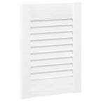 vidaXL Schranktüren Lamellen-Design 4 Stk. Weiß 39,5x29,5 cm