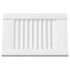 vidaXL Schranktüren Lamellen-Design 4 Stk. Weiß 39,5x29,5 cm